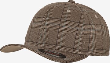 Flexfit Cap 'Glen Check' in Braun: predná strana