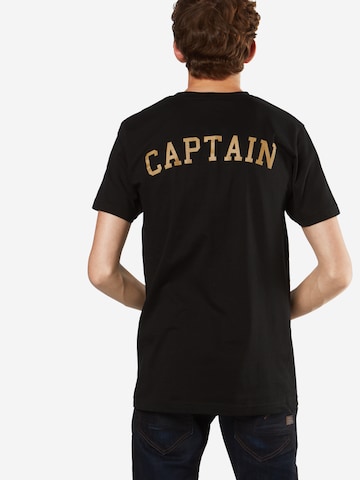 MT Men T-Shirt 'Captain' in Schwarz