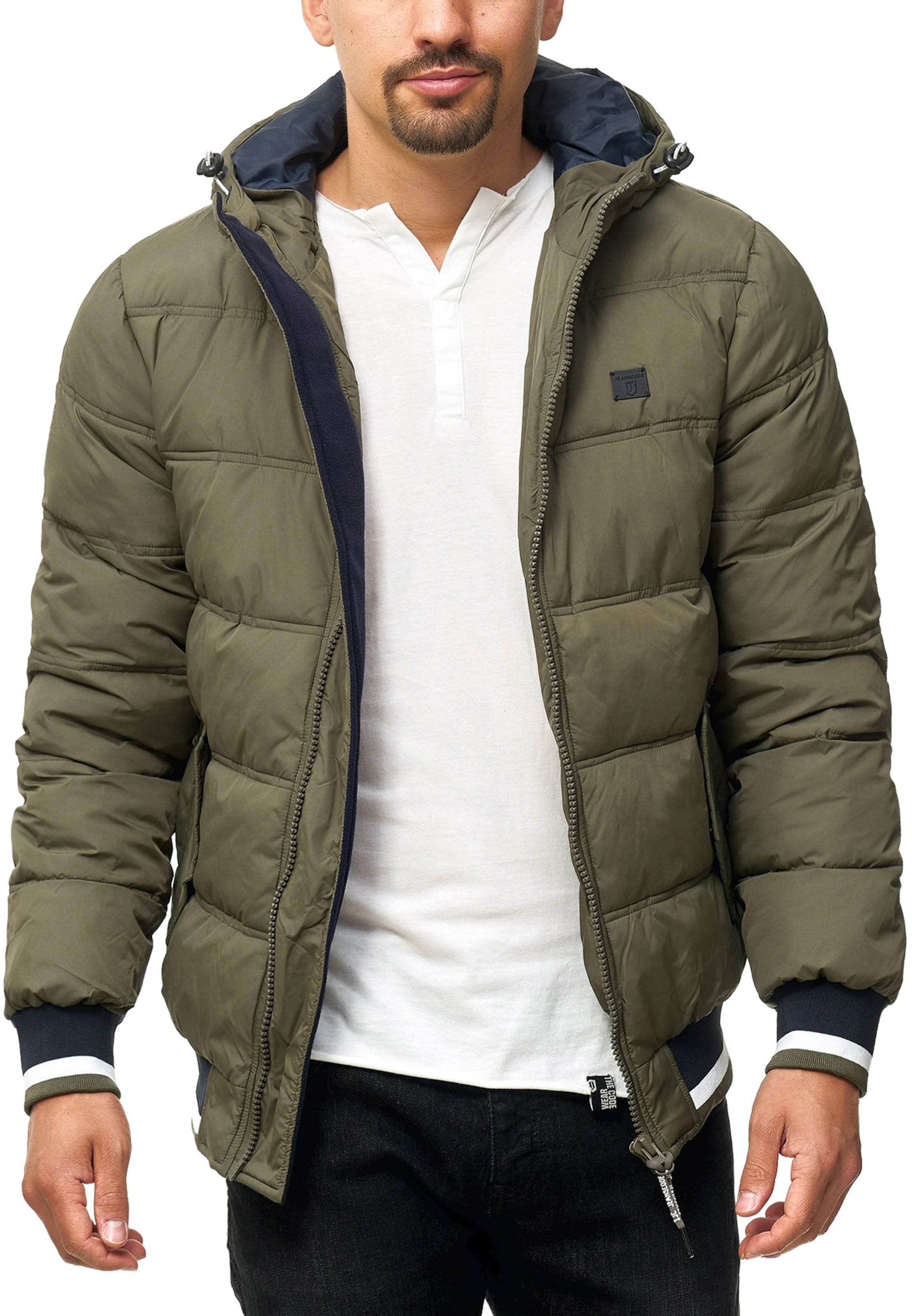 INDICODE JEANS Blouson 'Bacon' in Grün: Vorderseite