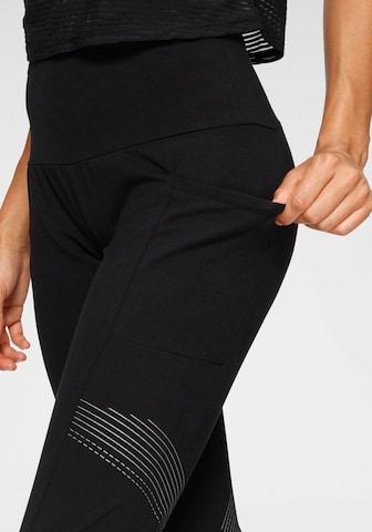 Skinny Pantalon de sport LASCANA ACTIVE en noir