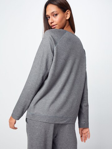 CALIDA Pajama Shirt 'Essentials' in Grey: back