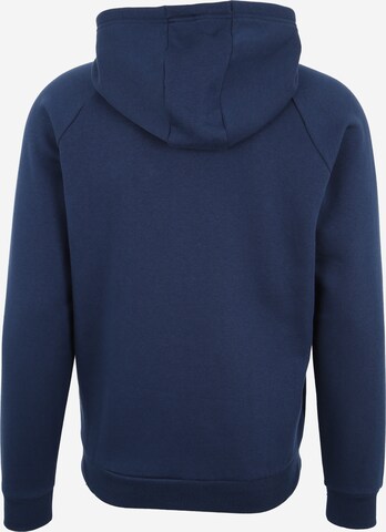 UNDER ARMOUR Athletic Zip-Up Hoodie 'Rival Fz' in Blue: back