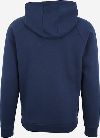 UNDER ARMOUR Athletic Zip-Up Hoodie 'Rival Fz' in Blue: back