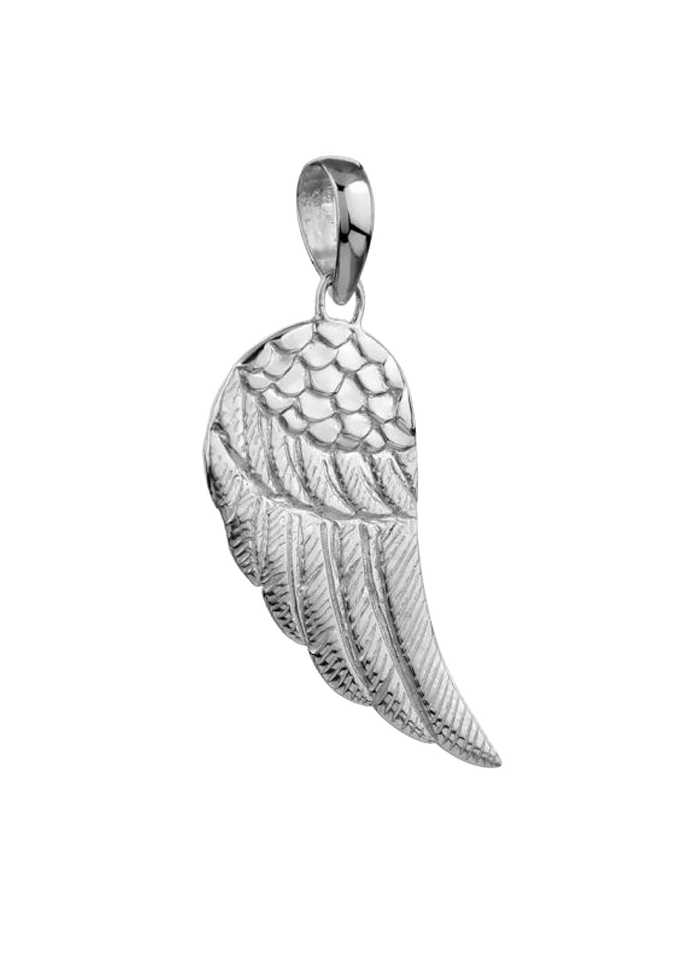 KUZZOI Anhänger 'Flügel' in Silber: Vorderseite