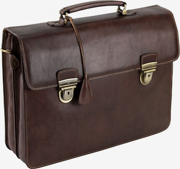 Picard Document Bag in Brown: front