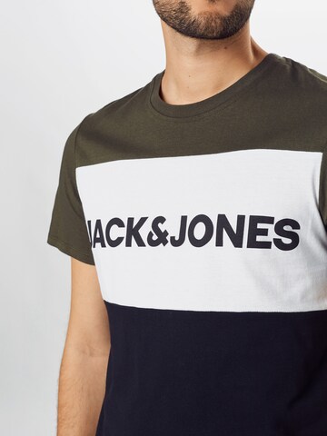 JACK & JONES Средняя посадка Футболка в Синий