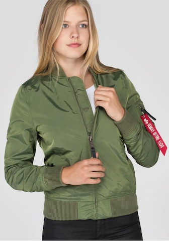 ALPHA INDUSTRIESPrijelazna jakna 'MA-1 TT WMN' - zelena boja