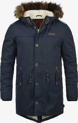 INDICODE JEANS Winterparka 'Pulsoor' in Blauw: voorkant