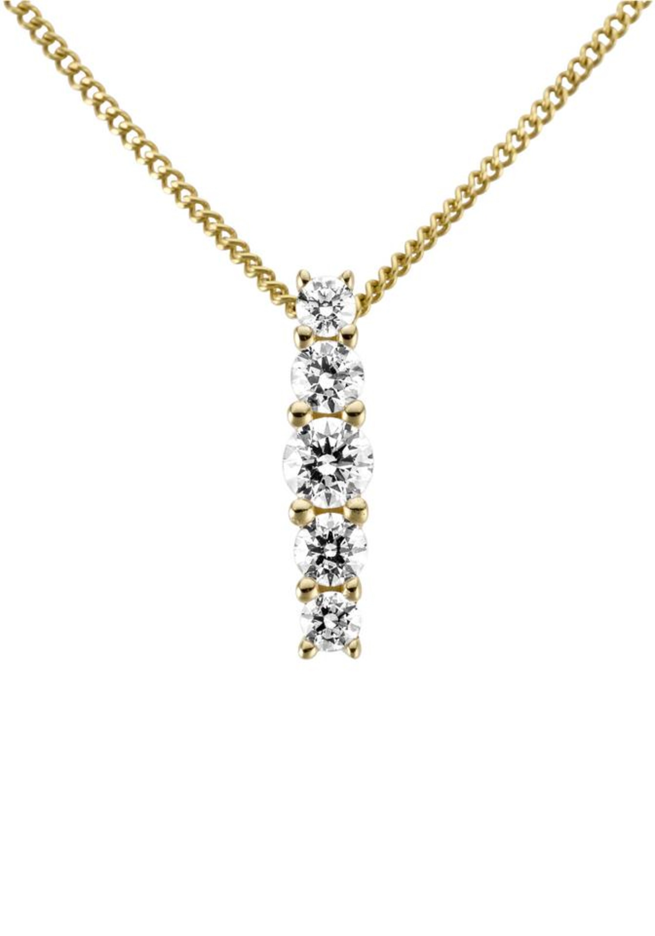 FIRETTI Kettenanhänger in Gold: Vorderseite