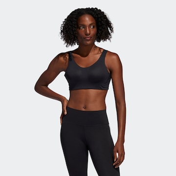 Regular Sutien sport de la ADIDAS SPORTSWEAR pe negru: față