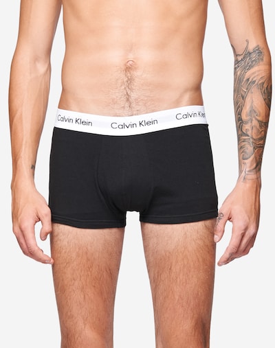 Calvin Klein Boxershorts in hellgrau / schwarz / weiß, Produktansicht