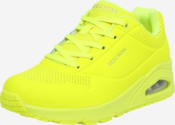 SKECHERS Låg sneaker 'Night Shades' i gul: framsida