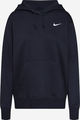 Bluză de molton de la Nike Sportswear pe negru: față