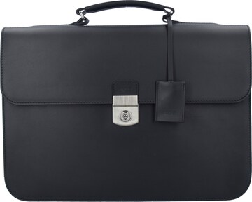 BREE Document Bag in Black: front