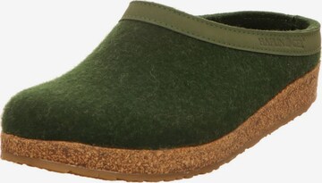 HAFLINGER Slippers in Green