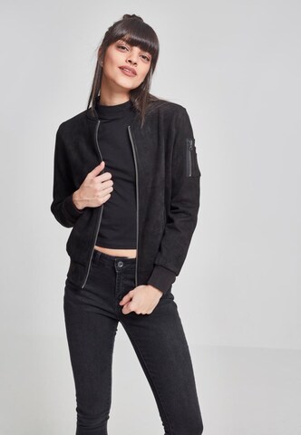 Urban Classics Between-Season Jacket in Black: front