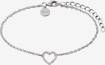 XENOX Bracelet 'Herz, Love Story' in Silver: front