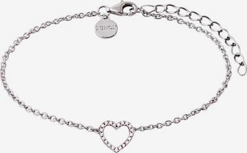 XENOX Armband 'Herz, Love Story' in Silber: predná strana