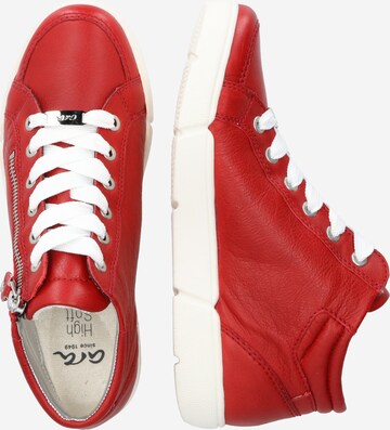 ARA Sneakers hoog 'Rom' in Rood