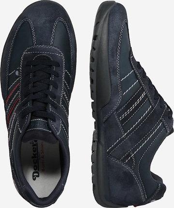 Sneaker bassa di Dockers by Gerli in blu: lato