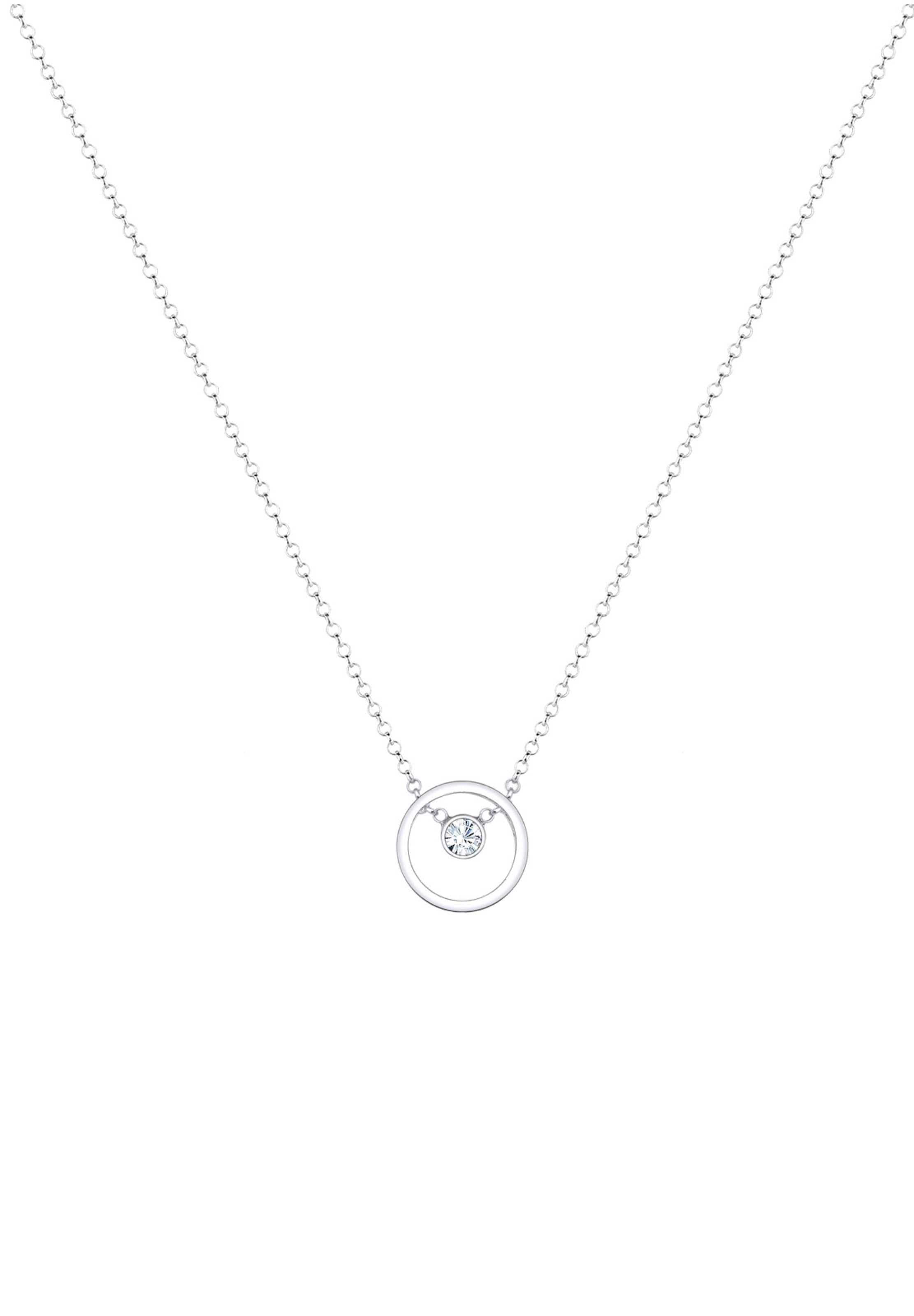 ELLI Ketting 'Kreis' in Zilver: voorkant