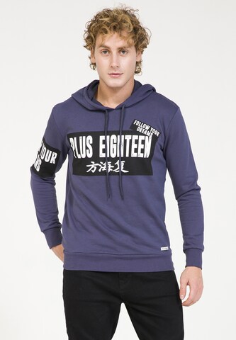 PLUS EIGHTEEN Sweatshirt in Purple: front