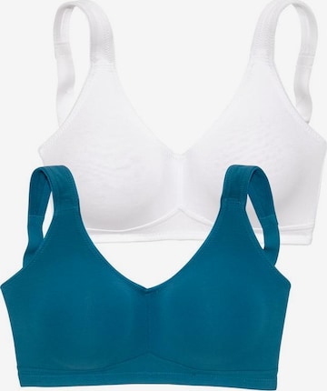 Regular Soutien-gorge PETITE FLEUR en bleu : devant