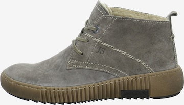 JOSEF SEIBEL Lace-Up Ankle Boots 'Maren' in Grey: front