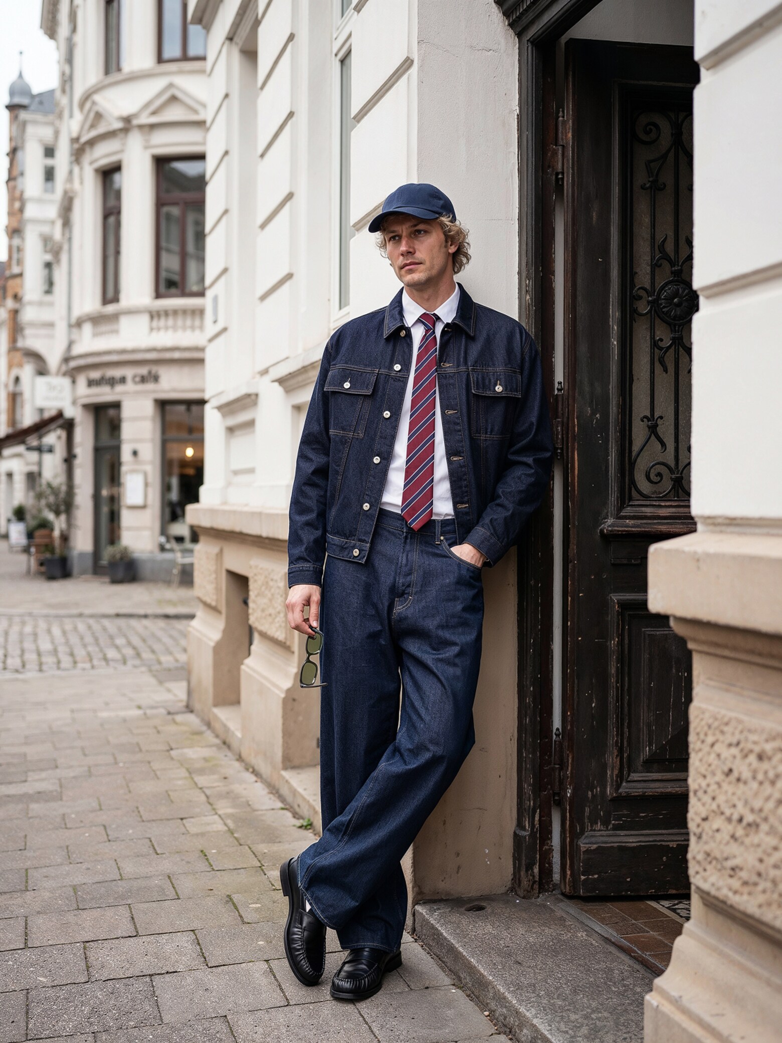 The AY Style Edit - Full Denim And Tie Look