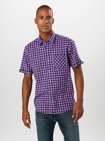 s.Oliver Regular fit Button Up Shirt in Blue: front