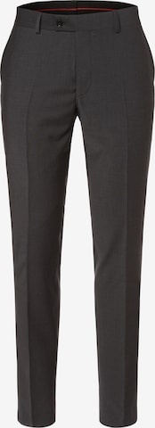 Finshley & Harding London Slim fit Pleated Pants 'Grant IB' in Grey: front