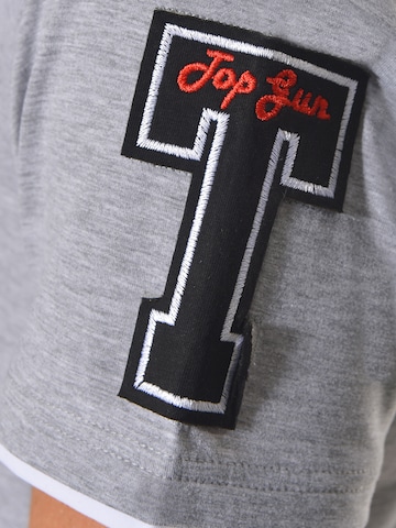 TOP GUN Polo 'Heaven' in Grau