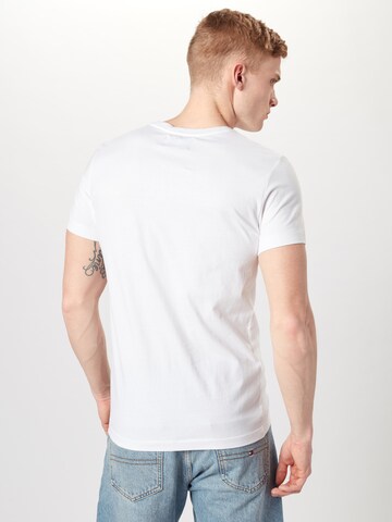 T-Shirt Calvin Klein Jeans en blanc : derrière