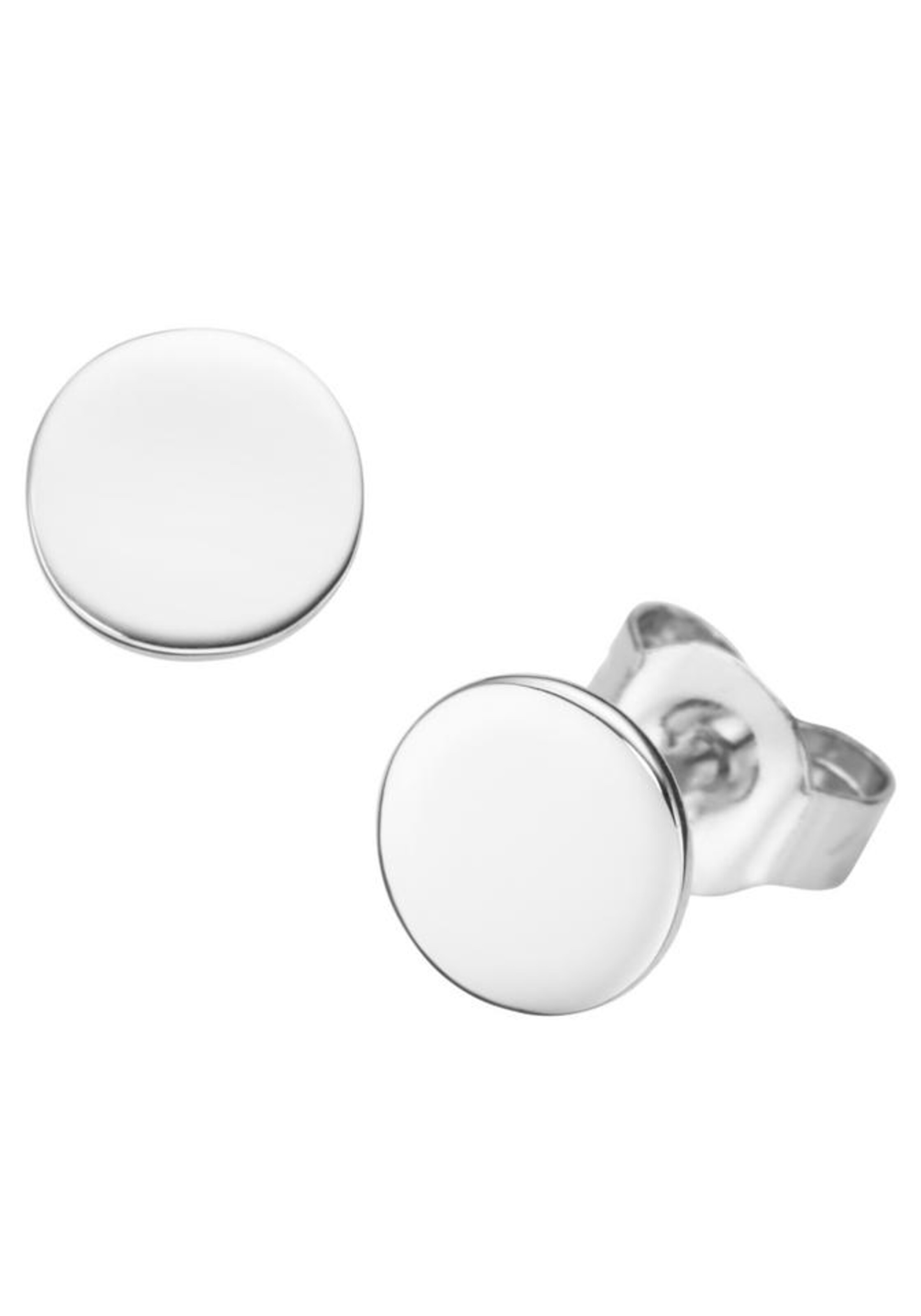 FIRETTI Ohrstecker 'Kreise' in Silber: Vorderseite