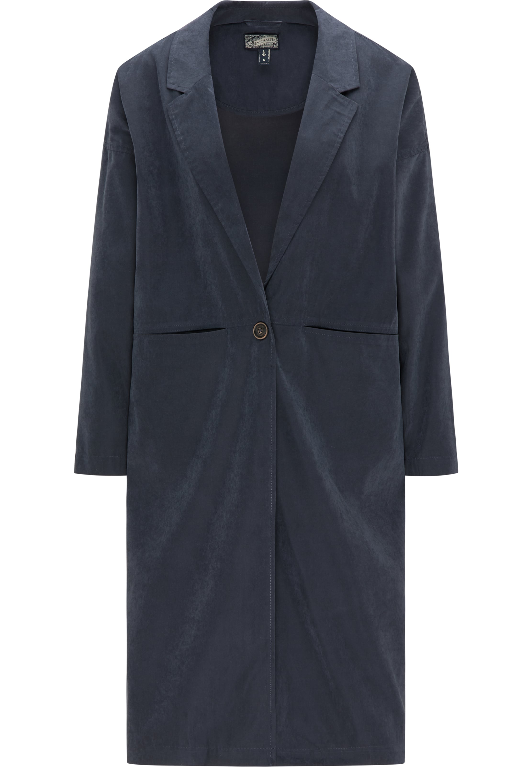 DREIMASTER Prechodný kabát - Modrá: predná strana