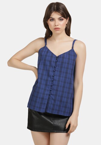 MYMO Top in Blue: front