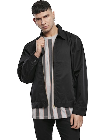 Urban Classics Regular fit Between-Season Jacket 'Workwear' in Black: front