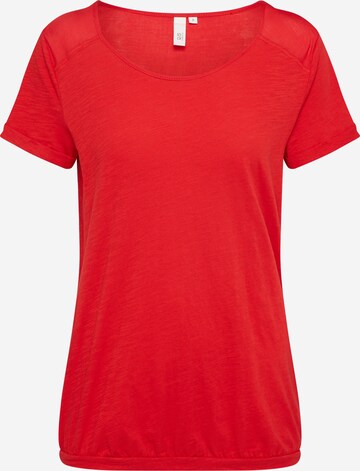 QS Shirt in Rood: voorkant