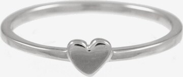 caï Ring 'Herz, Pearl Love' in Silver: front