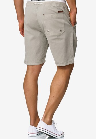 INDICODE JEANS Regular Shorts 'Stoufville' in Grau