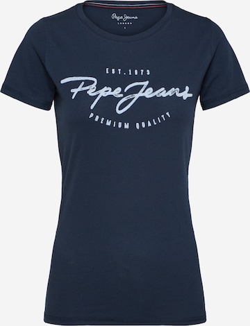 Pepe Jeans Koszulka 'Charleen' w kolorze niebieski: przód