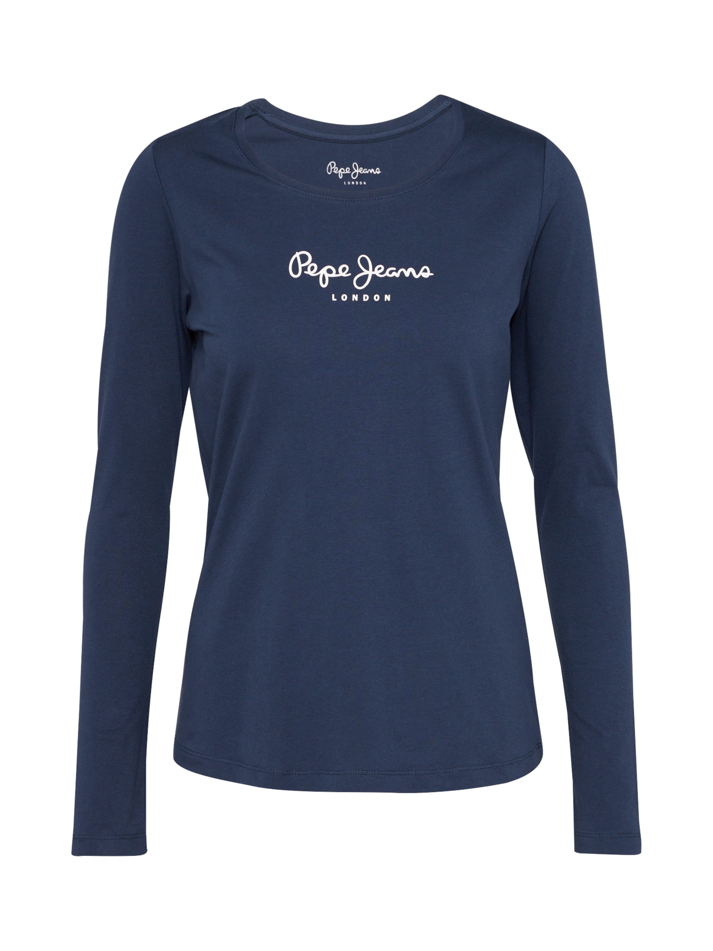 Maglietta 'NEW VIRGINIA L/S' di Pepe Jeans in blu: frontale