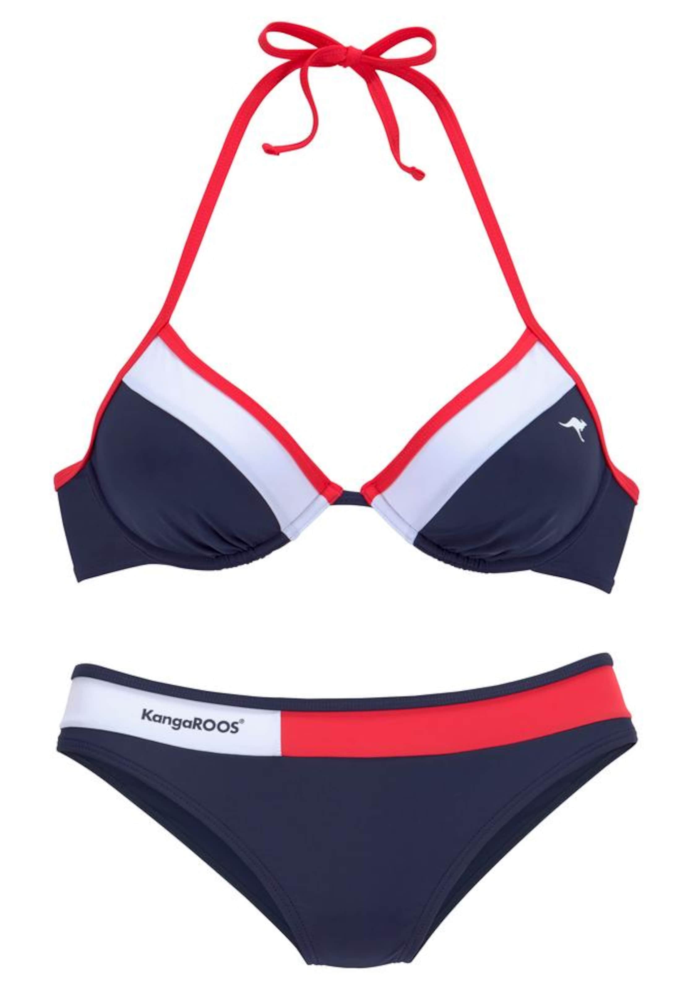 KangaROOS Triangel Bikini i blå: forside