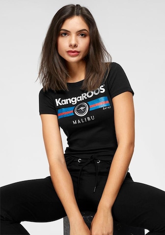 KangaROOS Shirt in Zwart: voorkant