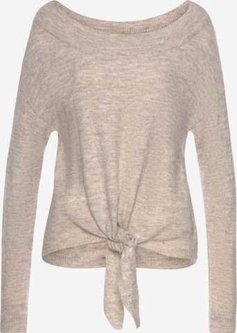 LASCANA Pullover in Beige: predná strana