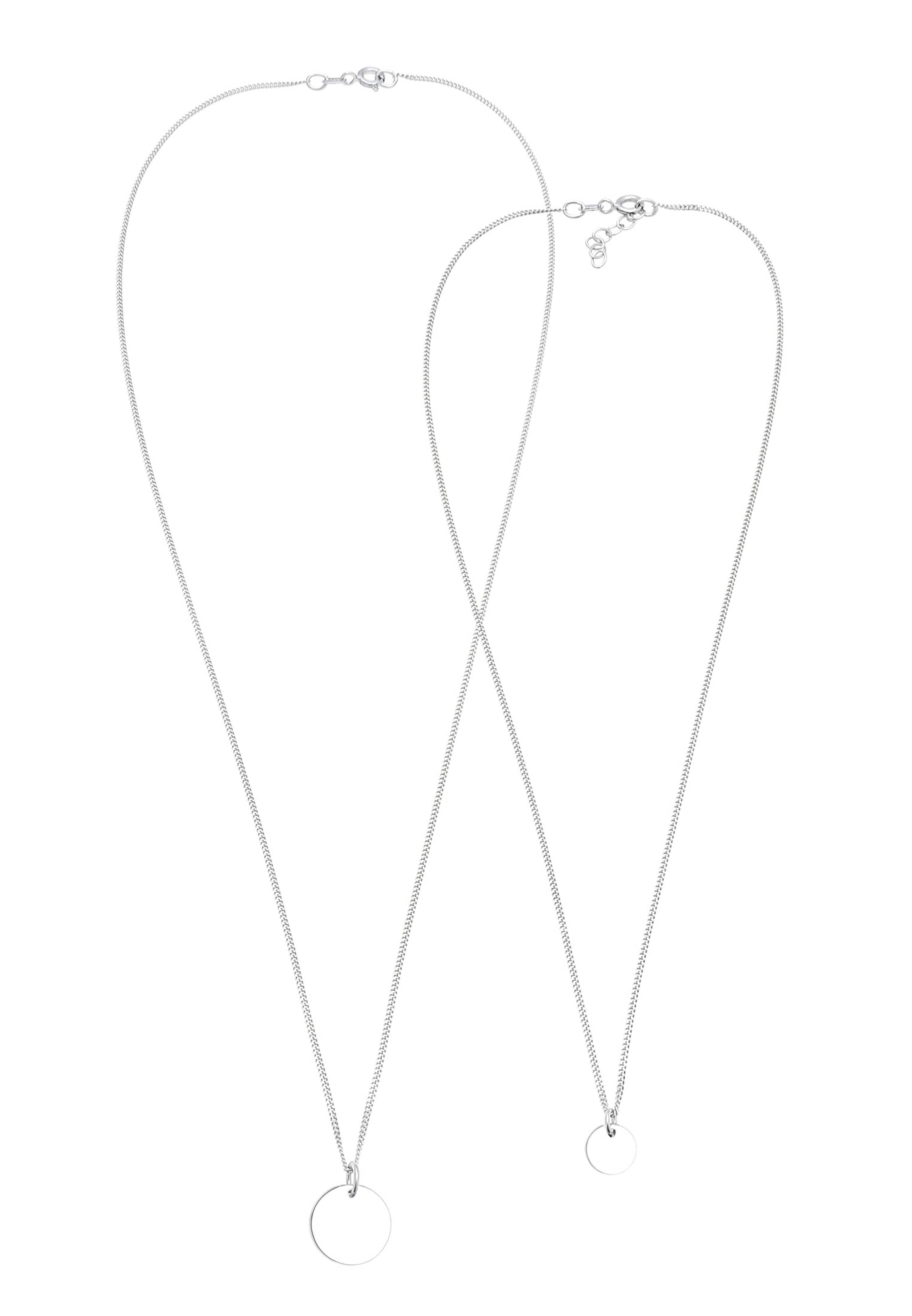 ELLI Ketting in Zilver: voorkant