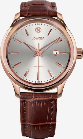 JOWISSA Quarzuhr 'Tiro' Swiss Men's Watch in Braun: predná strana