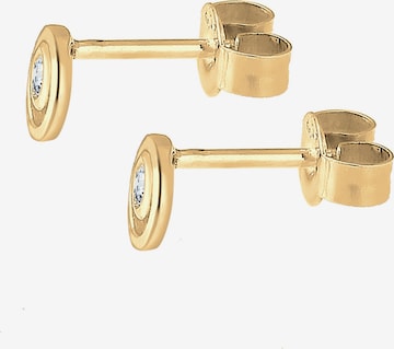 Elli DIAMONDS Earrings 'Kreis, Layer' in Gold