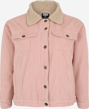 Urban Classics Between-Season Jacket in Pink: front