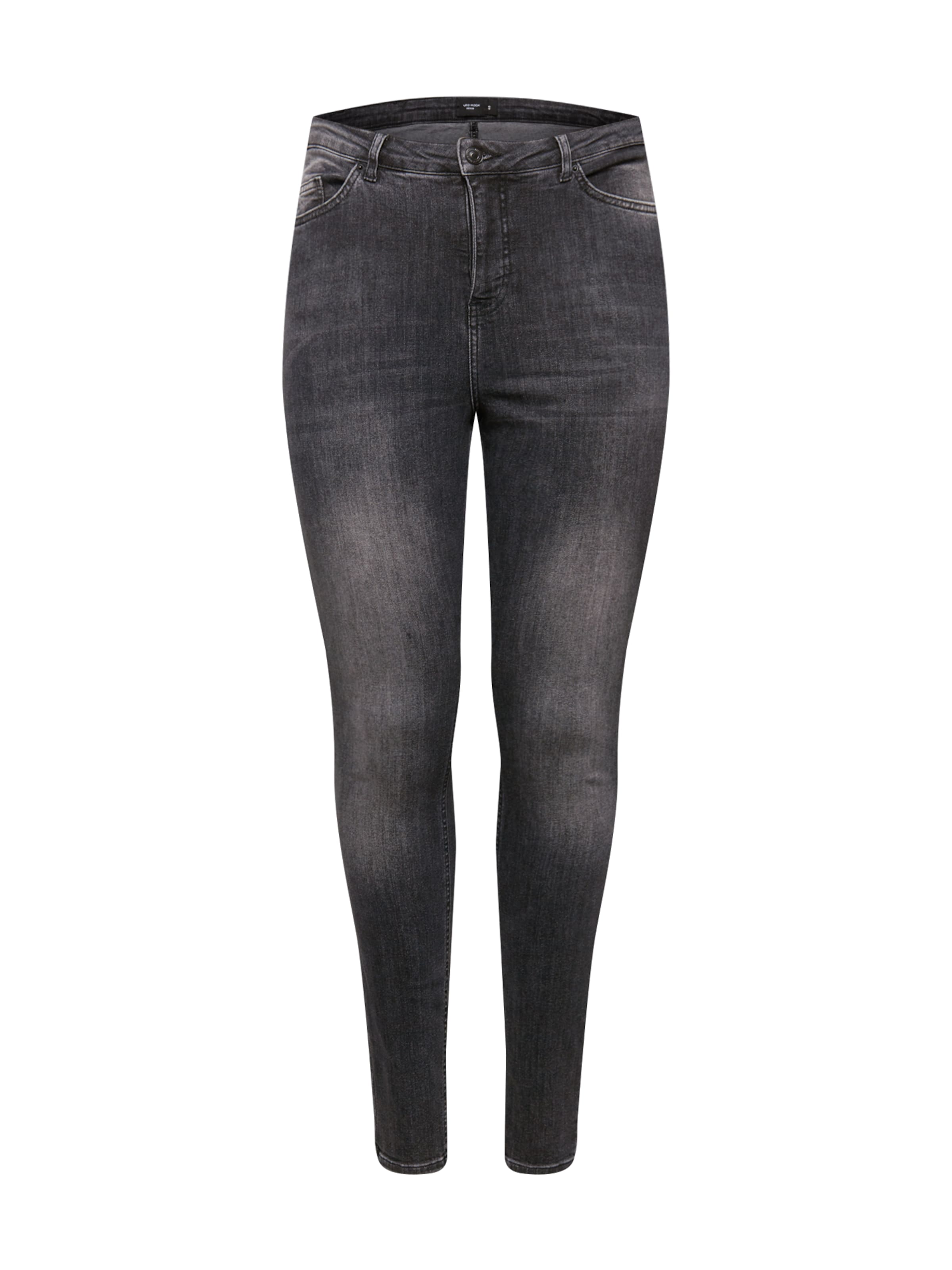 Vero Moda Curve Skinny Jeans &#x27;LORA&#x27; in Zwart: voorkant